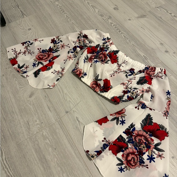 Tops - Floral Off-Shoulder Top